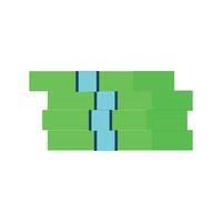 Stacks of money icon. Flat illustration of stacks of money icon for web design. Money icon isolated on white background for your web and mobile app design, Money logo concept vector