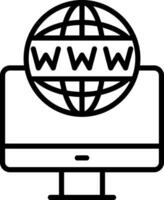 Domain Icon Design Symbol vector