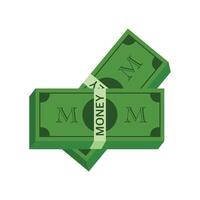 Dollars icon. Flat illustration of dollars icon for web design. Money icon isolated on white background for your web and mobile app design, Money logo concept vector