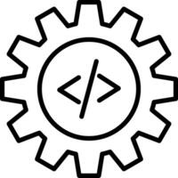 Coding Icon Design Symbol vector