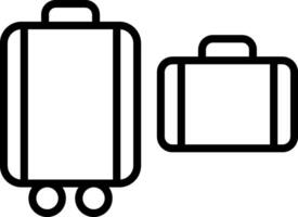 Baggage Icon Design Symbol vector