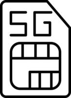 Sim Card Icon Design Symbol vector