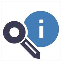 Key Information and key icon concept vector