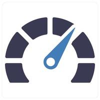 Speedometer and dashboard icon concept vector