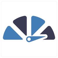 Gauge and dashboard icon concept vector