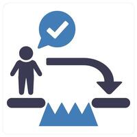 Challenge Accepted and achievement icon concept vector