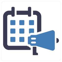 Event and date icon concept vector