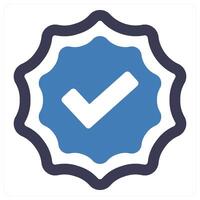 Verified and approve icon concept vector