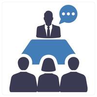Manager and conference icon concept vector
