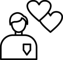 In Love Icon Design Symbol vector