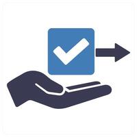 Give Permission and approve icon concept vector
