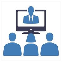 Seminar and conference icon concept vector