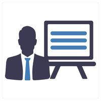 Presentation and conference icon concept vector