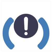 Brake Warning and light icon concept vector