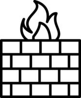 Firewall Icon Design Symbol vector