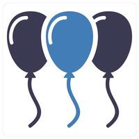 Balloons and celebrate icon concept vector