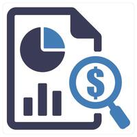 Audit and paper icon concept vector