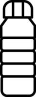 A black and white icon of a container vector