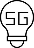 A light bulb with the word sg on it vector