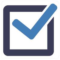 Check and checkmark icon concept vector