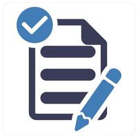 Request clarification and choose icon concept vector