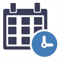 Meeting Schedule and action planpointment icon concept vector