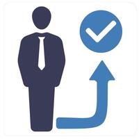 Act and protactive icon concept vector