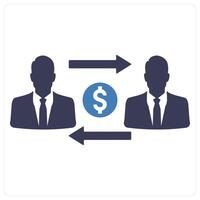Money Transacation and finance icon concept vector