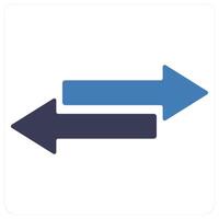 Swap and direction icon concept vector