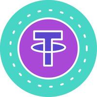 Tether Icon Design Symbol vector