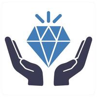 Brand Values and success icon concept vector