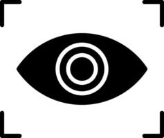 Retinal Scan Icon Design Symbol vector