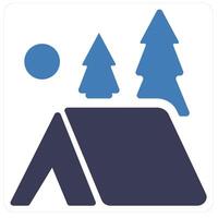 Camping and travel icon concept vector