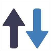 Up Down and direction icon concept vector