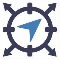 Navigation and pointer icon concept vector
