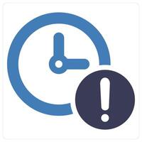 Delay and timing icon concept vector