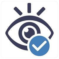 Maintain eye contact icon concept vector