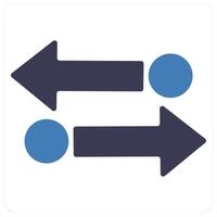 Transfer and direction icon concept vector