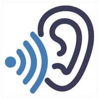 Pay Attention and listen icon concept vector