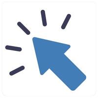 Click and direction icon concept vector