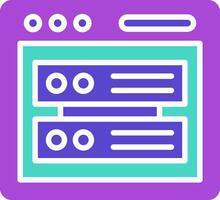 Database Icon Design Symbol vector