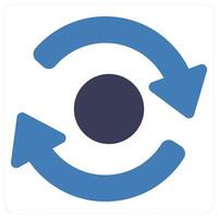 Rotate and direction icon concept vector