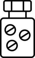 Pill Jar Icon Design Symbol vector