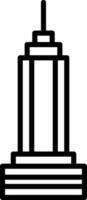 Empire State Icon Design Symbol vector