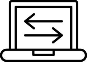 Data Transfer Icon Design Symbol vector
