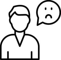 Sad Icon Design Symbol vector