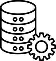 Database Management Icon Design Symbol vector