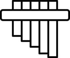 Pan Flute Icon Design Symbol vector