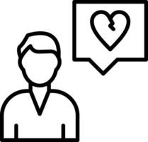 Broken Heart Icon Design Symbol vector
