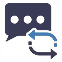 Refresh Message and communication icon concept vector